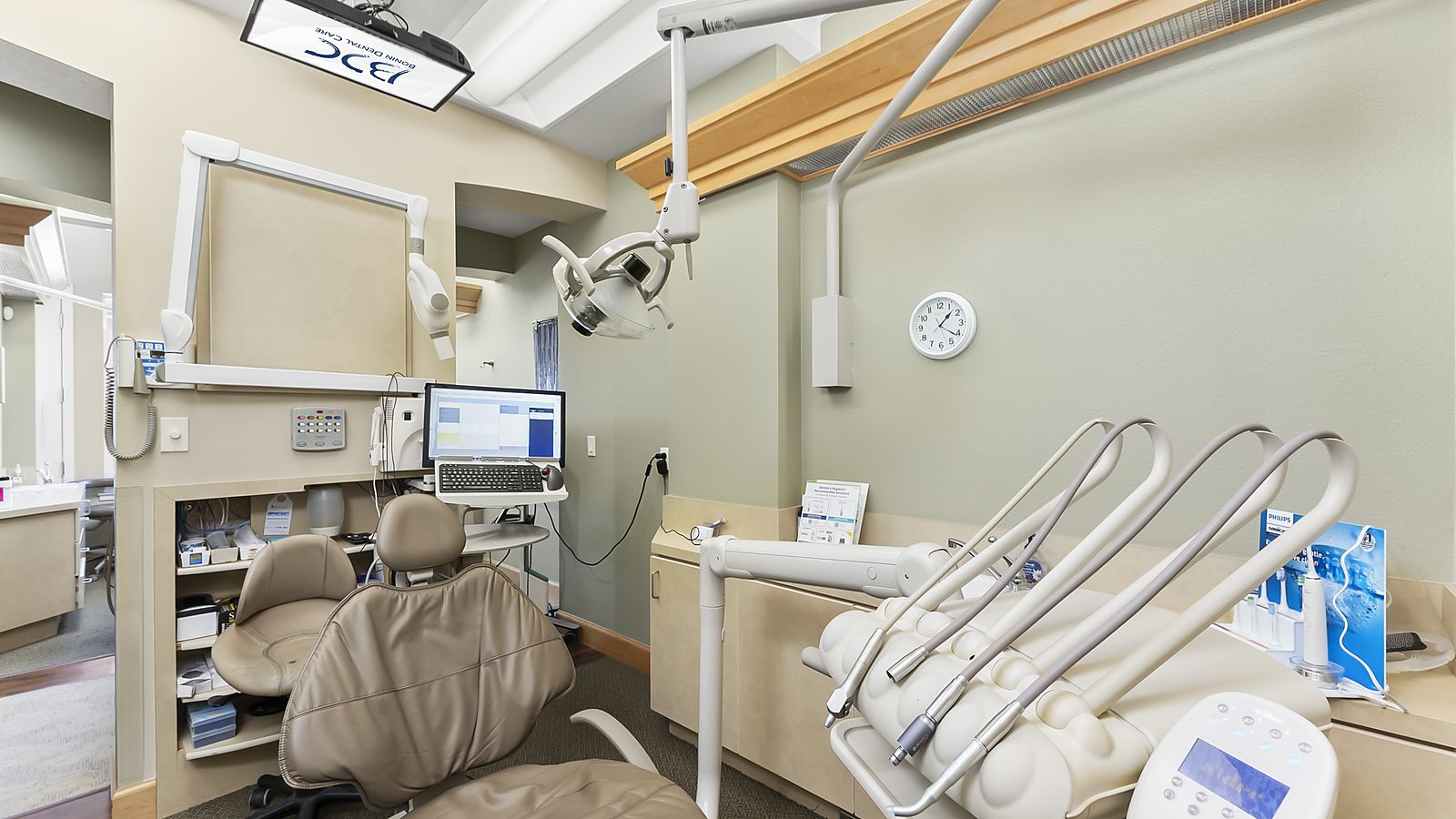 Treatment room at Bonin Dental Care in Windsor, CA